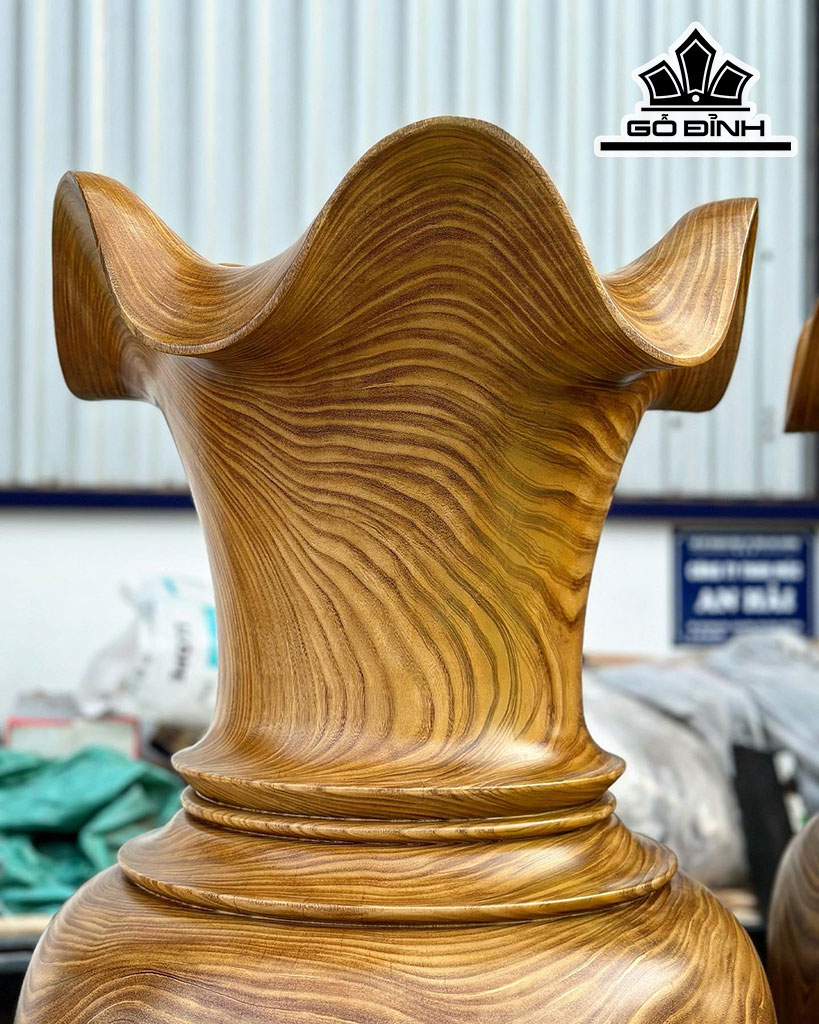 Lục Bình Gỗ Cẩm Vàng Cao 170 Đường Kính 54 (cm)