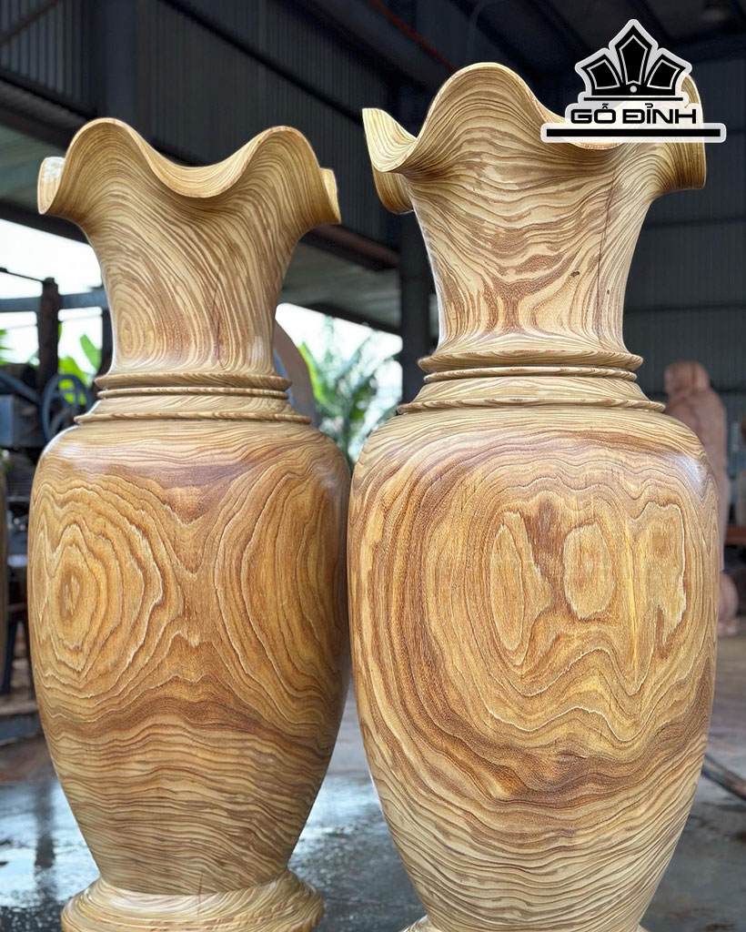 Lục Bình Gỗ Cẩm Vàng Cao 170 Đường Kính 56 (cm)