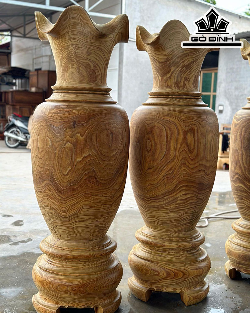 Lục Bình Gỗ Cẩm Vàng Cao 170 Đường Kính 56 (cm)