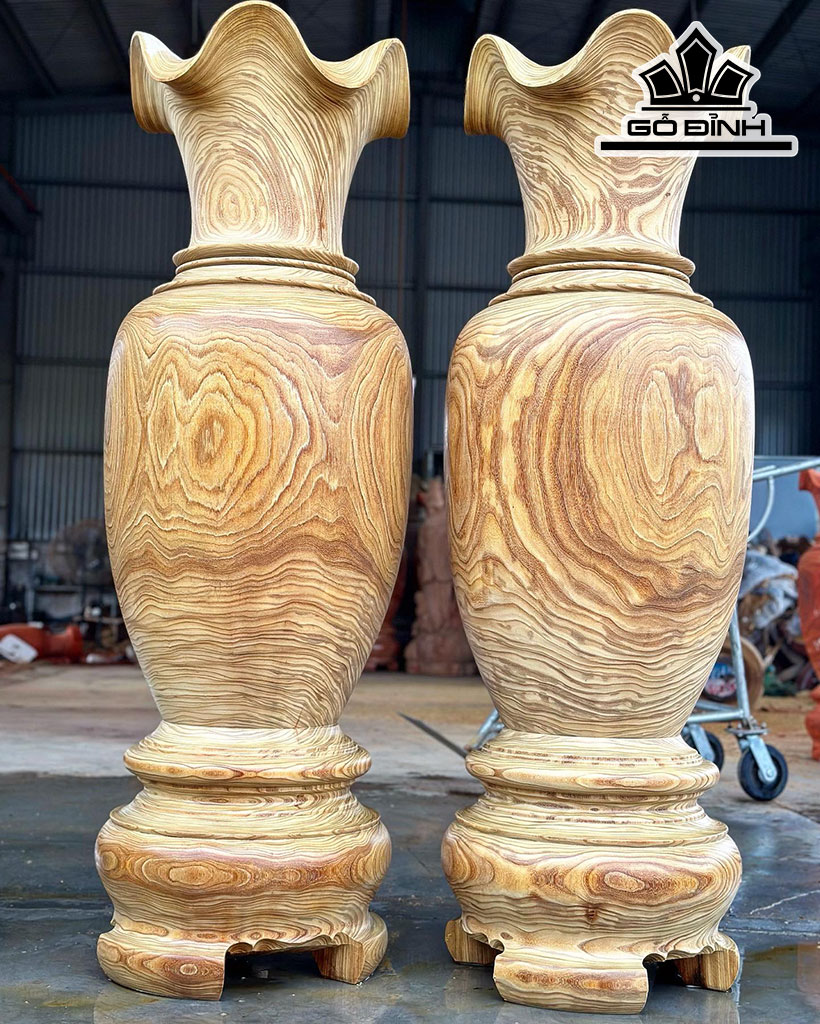 Lục Bình Gỗ Cẩm Vàng Cao 170 Đường Kính 56 (cm)