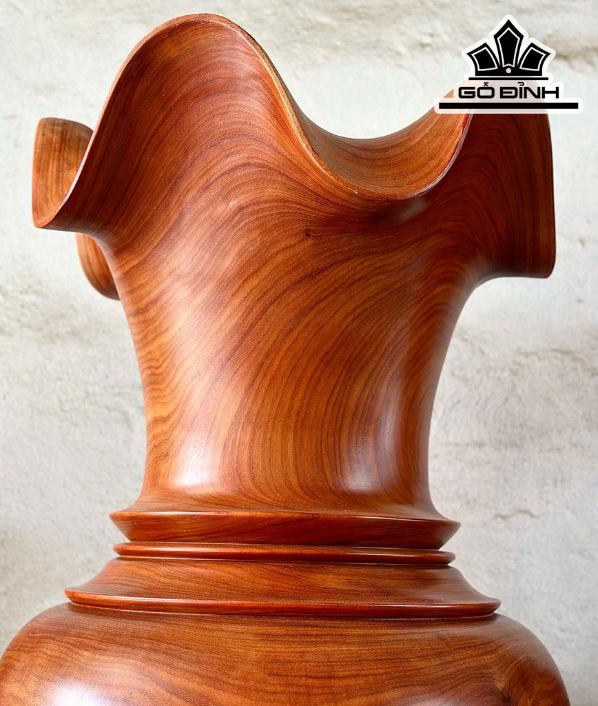 Lục Bình Gỗ Cẩm Vàng Cao 220 Đường Kính 67 (cm)