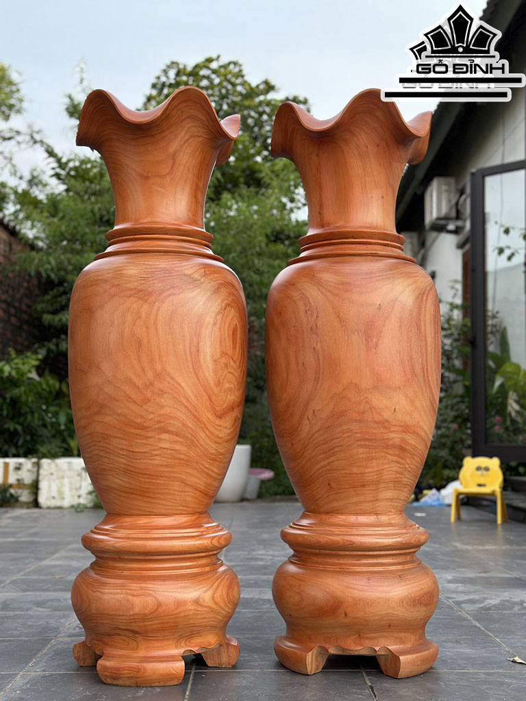 Lục Bình Gỗ Hương Cao 140 Đường Kính 44 (cm)