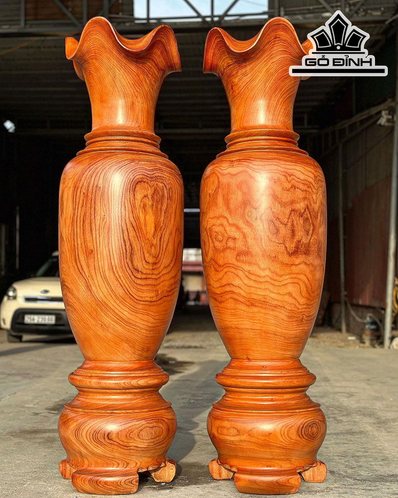 Lục Bình Gỗ Hương Cao 150 Đường Kính 43 (cm)