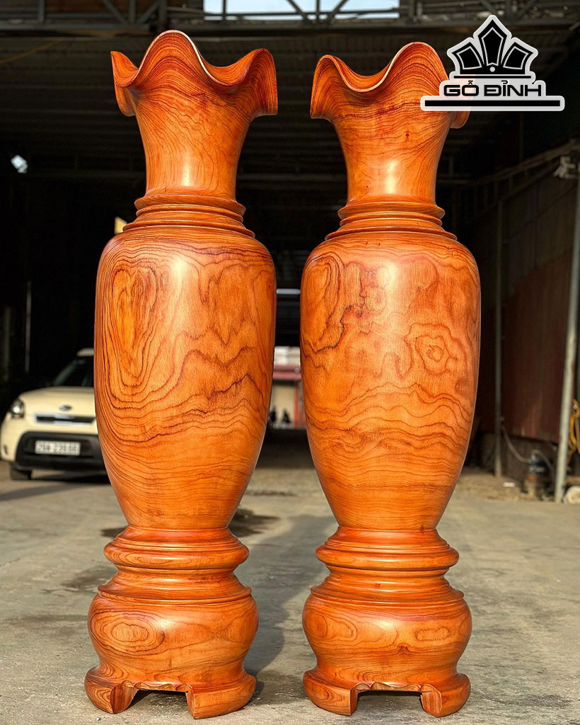 Lục Bình Gỗ Hương Cao 150 Đường Kính 43 (cm)