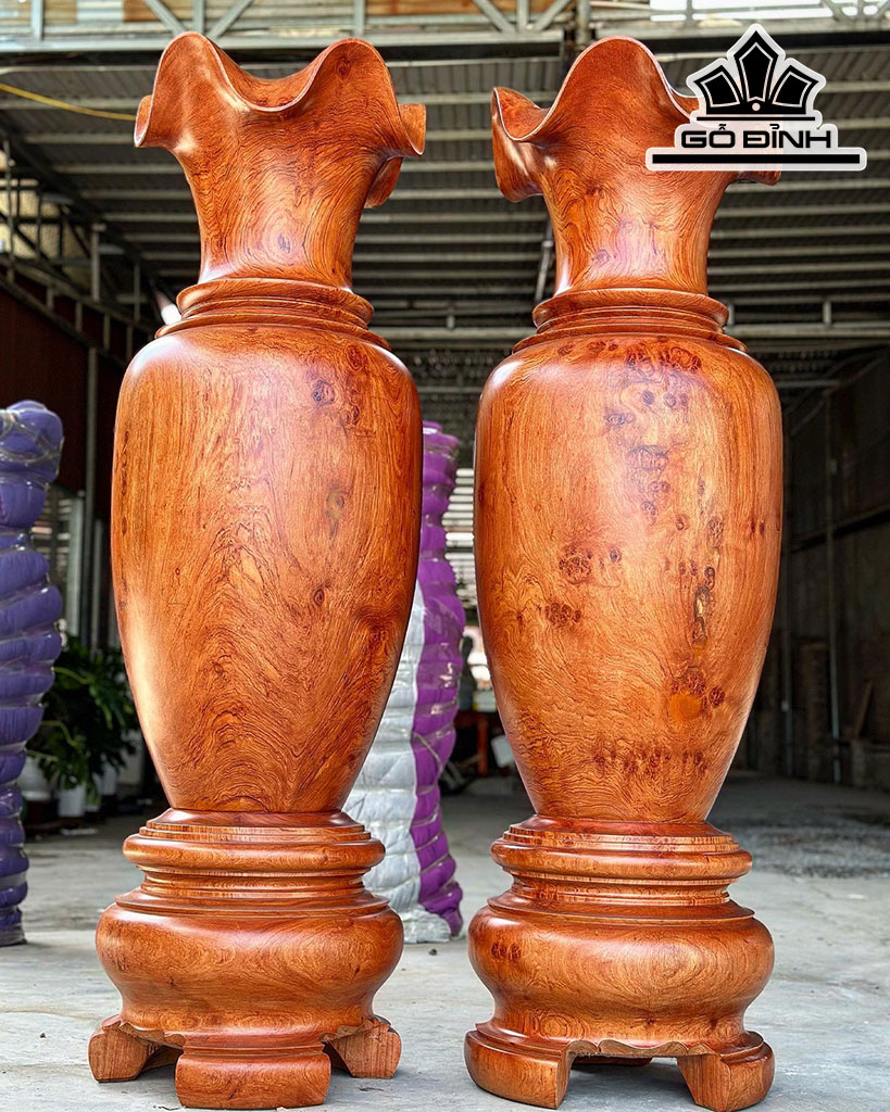 Lục Bình Gỗ Hương Cao 170 Đường Kính 52 (cm)