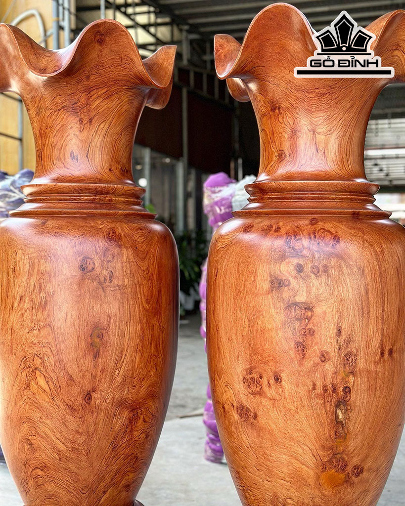 Lục Bình Gỗ Hương Cao 170 Đường Kính 52 (cm)