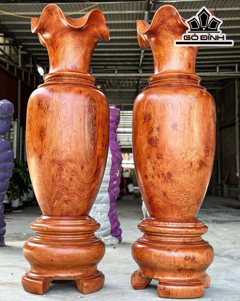 Lục Bình Gỗ Hương Cao 170 Đường Kính 52 (cm)