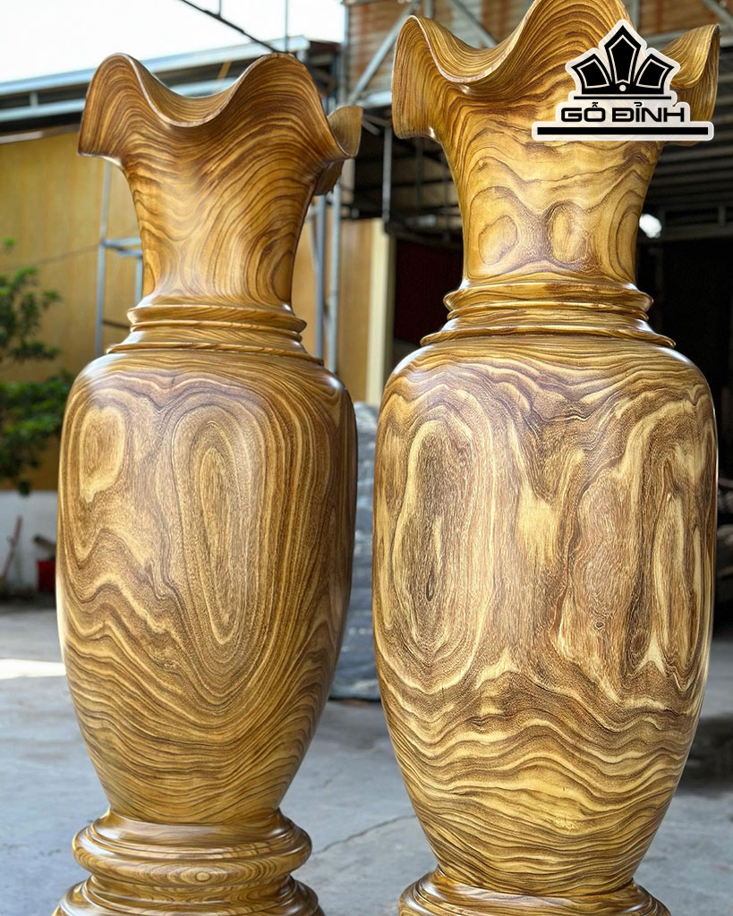 Lục Bình Gỗ Sưa Cao 170 Đường Kính 51 (cm)