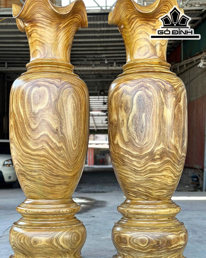 Lục Bình Gỗ Sưa Cao 170 Đường Kính 51 (cm)