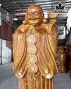 Tượng Phật Di Lặc Chúc Phúc Gỗ Cẩm Vàng Cao 200 Ngang 74 Sâu 65 (cm)