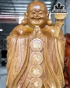 Tượng Phật Di Lặc Chúc Phúc Gỗ Cẩm Vàng Cao 200 Ngang 74 Sâu 65 (cm)