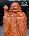 Tượng Phật Di Lặc Chúc Phúc Gỗ Hương Cao 180 Ngang 68 Sâu 55 (cm)
