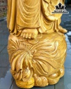 Tượng Phật Di Lặc Gỗ Cẩm Vàng Cao 180 Ngang 65 Sâu 55 (cm)