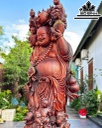 Tượng Phật Di Lặc Gỗ Trắc Cao 190 Ngang 58 Sâu 50 (cm)