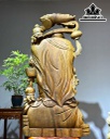 Tượng Phật Di Lặc Ngũ Phúc Gỗ Trắc Xanh Cao 108 Ngang 56 Sâu 24 (cm)