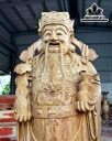 Tượng Phúc Lộc Thọ (Tam Đa) Gỗ Cẩm Vàng Cao 200 Ngang 68 Sâu 65 (cm)