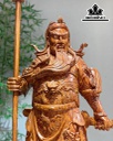 Tượng Quan Công Gỗ Hương Ngang 100 Cao 36 Sâu 24 (cm)