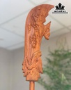 Tượng Quan Công Gỗ Hương Ngang 100 Cao 36 Sâu 24 (cm)
