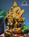 Tượng Tế Công Gỗ Ngọc Am Cao 100 Ngang 70 Sâu 60 (cm)