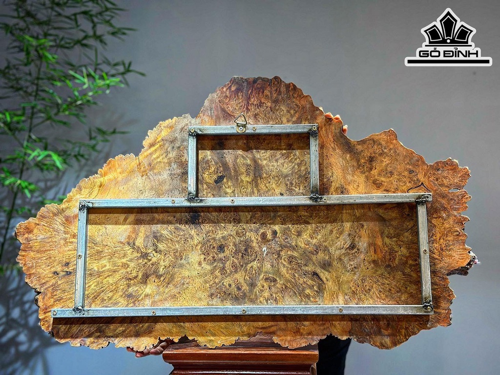 Tranh Quê Hương Gỗ Nu Huyết Long Ngang 92x55 Dày 1,2 (cm)