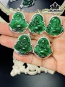 Mặt Dây Chuyền Di Lặc Đá Cẩm Thạch (Jadeite) Cao 2,25 Ngang 2,46 (mm)