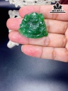 Mặt Dây Chuyền Di Lặc Đá Ngọc Bích (Nephrite Jade) Cao 32,6 Ngang 36,6 (mm)