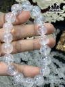 Vòng Tay Đá Thạch Anh Tóc Trắng Đường Kính Hạt 7,5-10,5 (mm)