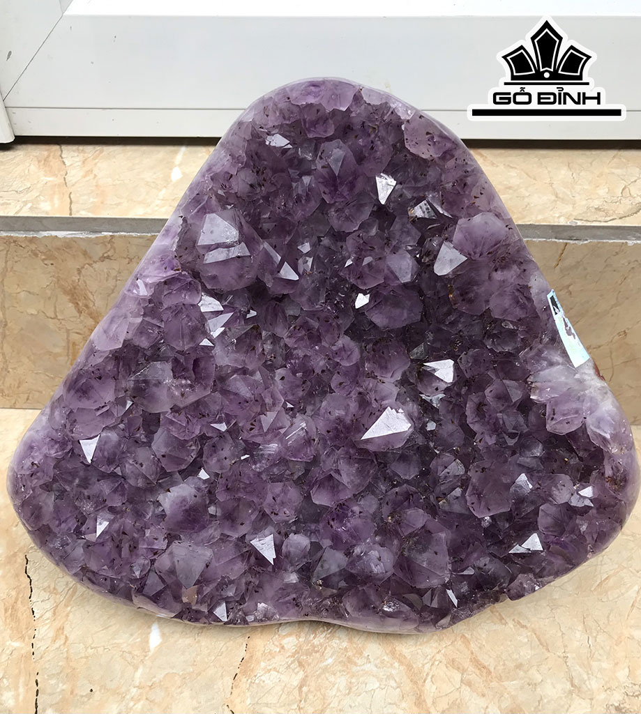 Tinh Thể Đá Thạch Anh Tím Cao 30 Ngang 30 Sâu 10 (cm)
