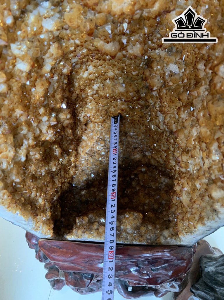 Hốc Đá Thạch Anh Vàng Cao 80 Ngang 63 Sâu 28 (cm) 68kg