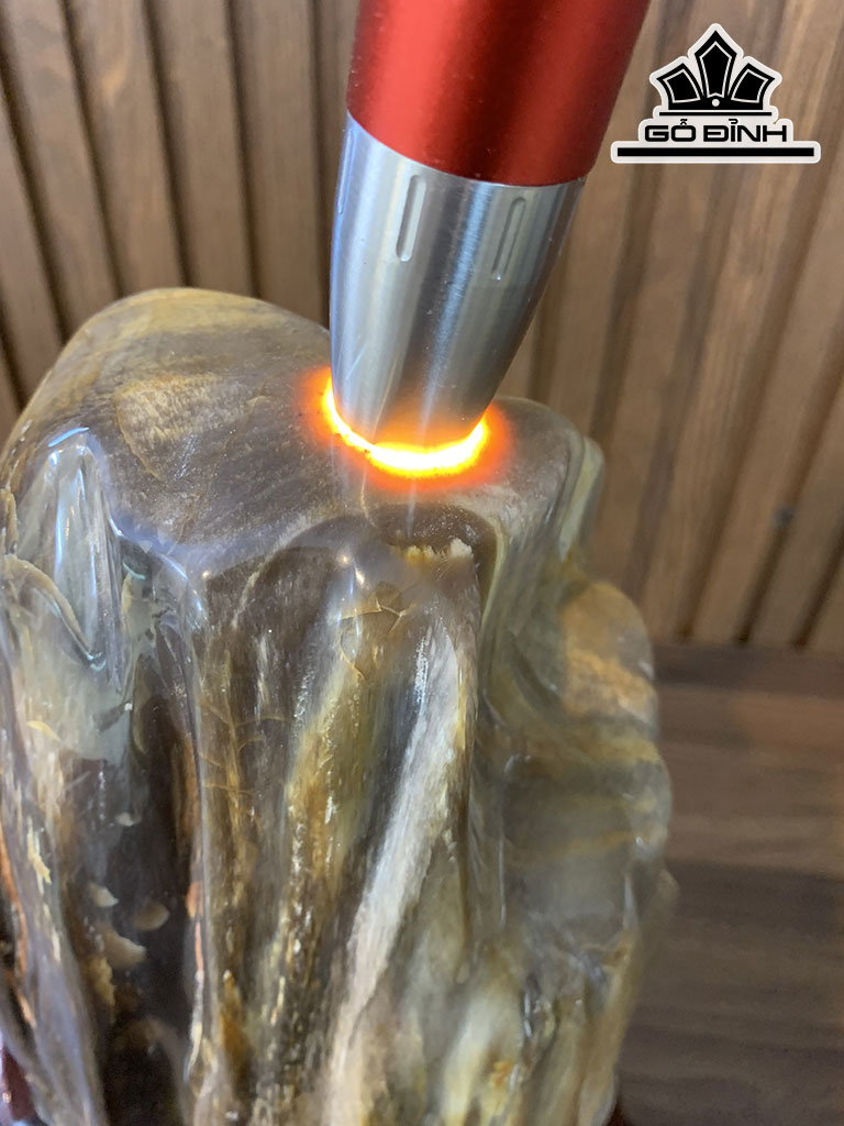 Tác Phẩm Gỗ Hóa Thạch Cao 28 Ngang 20 (cm) 9kg