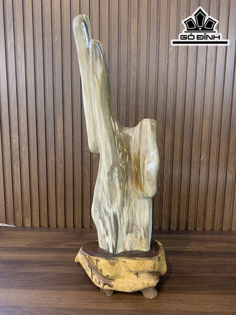 Tác Phẩm Gỗ Hóa Thạch Cao 80 Ngang 20 (cm) 11,6kg