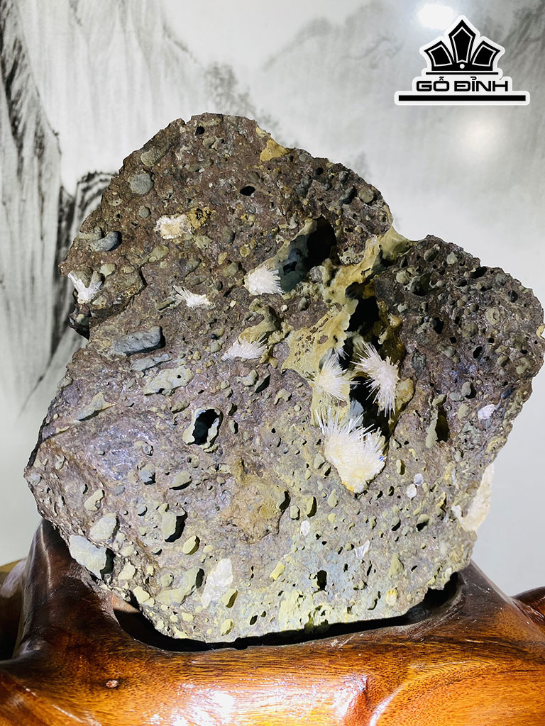 Tác Phẩm Đá Trầm Tích Cao 23 Ngang 23 (cm) 5,1kg