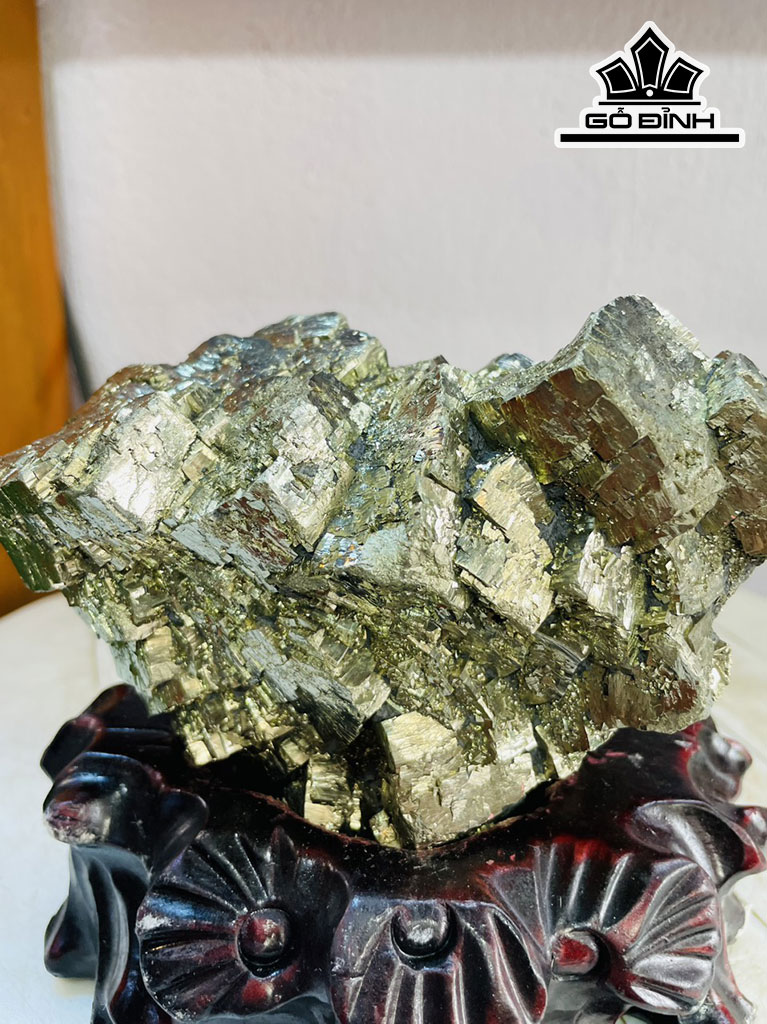Tinh Thể Đá Pyrite Cao 16 Ngang 15 (cm) 2,7kg