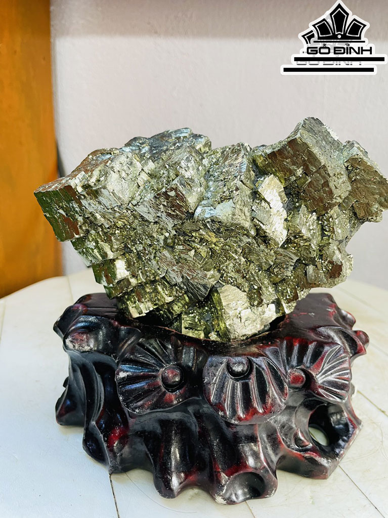 Tinh Thể Đá Pyrite Cao 16 Ngang 15 (cm) 2,7kg