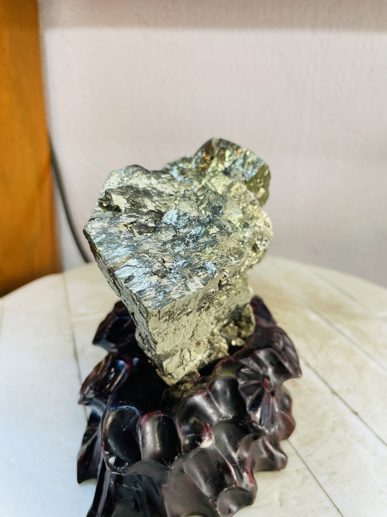 Tinh Thể Đá Pyrite Cao 16 Ngang 15 (cm) 2,7kg
