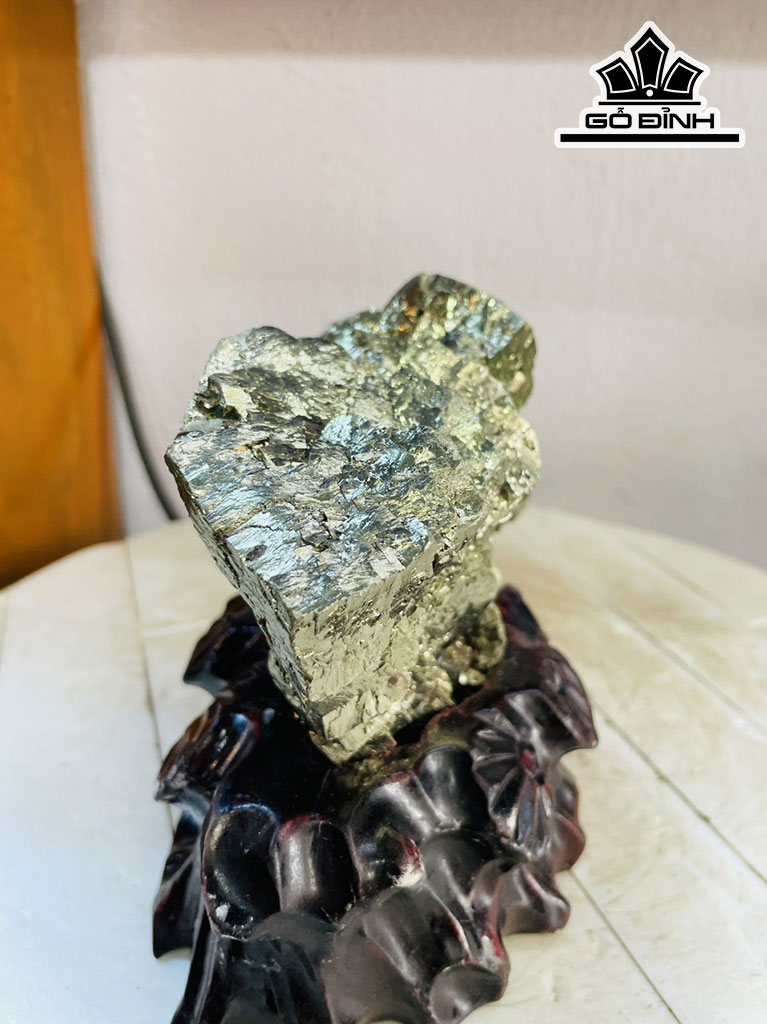 Tinh Thể Đá Pyrite Cao 16 Ngang 15 (cm) 2,7kg