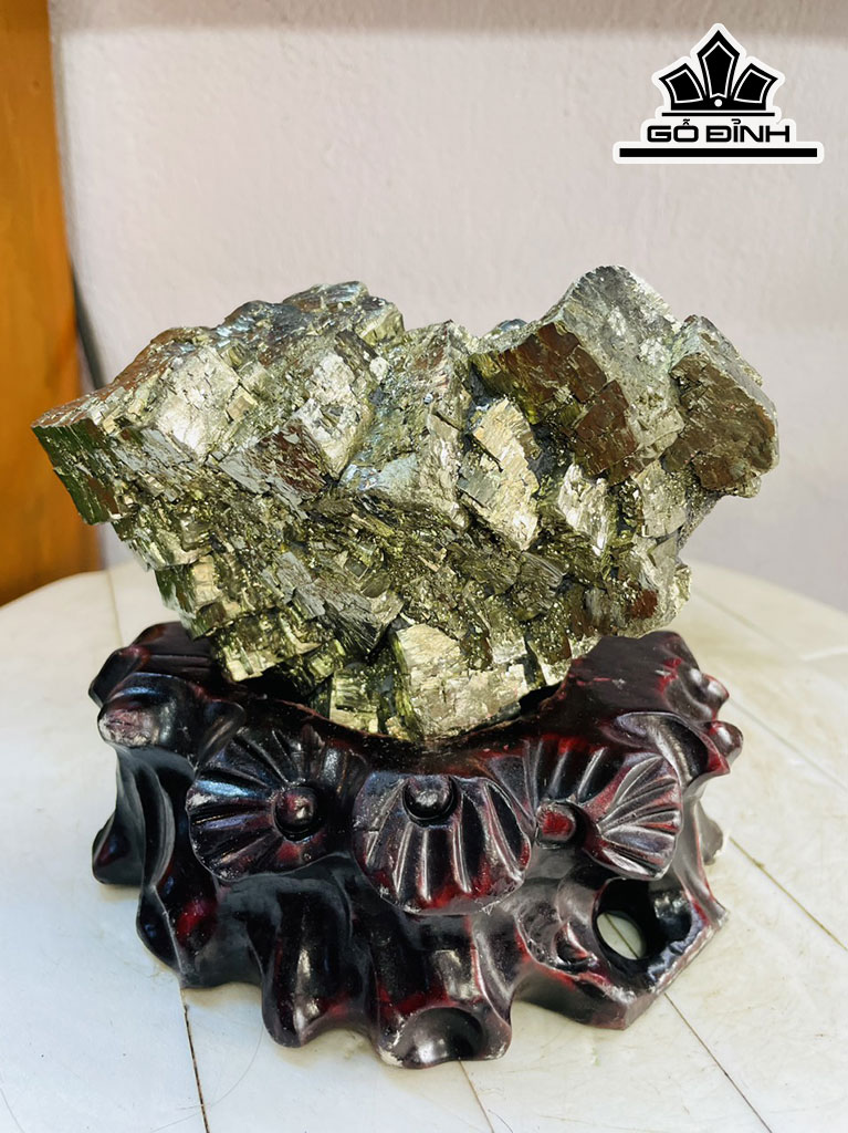 Tinh Thể Đá Pyrite Cao 16 Ngang 15 (cm) 2,7kg