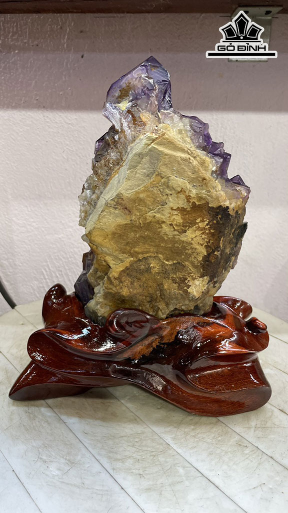 Tinh Thể Đá Thạch Anh Tím Cao 28 Ngang 15 (cm) 4,4kg