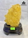 Tác Phẩm Mầm Tinh Thể Đá Thạch Anh Vàng Cao 16 (cm) 0,8kg