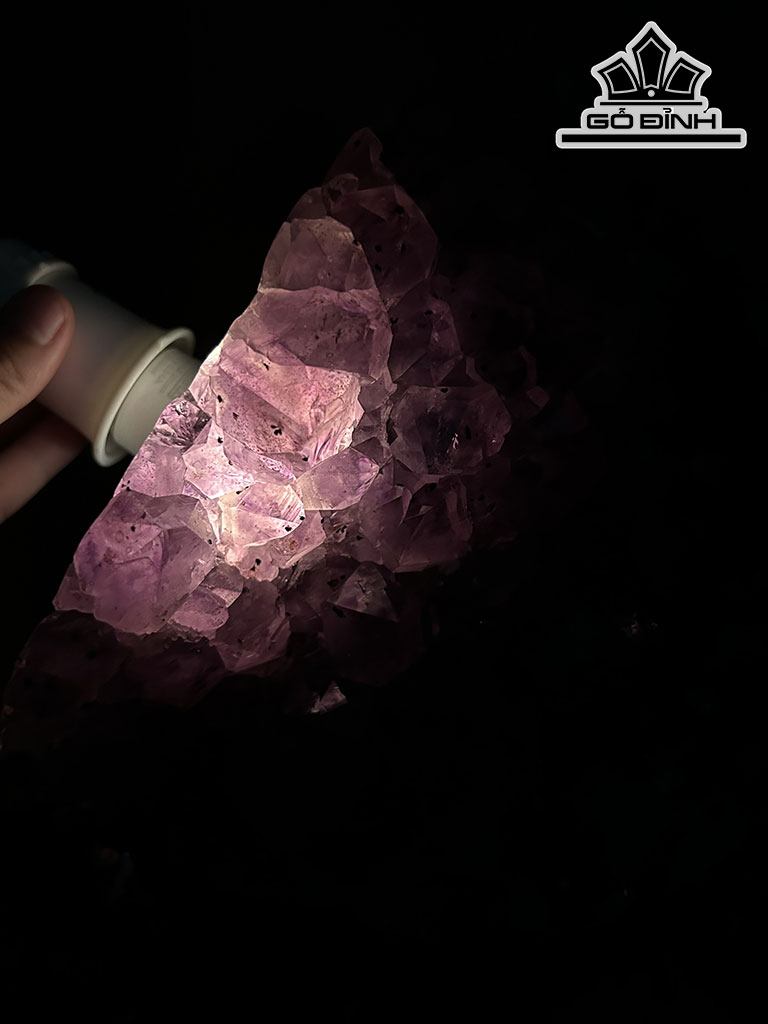 Hốc Đá Thạch Anh Tím Cao 22 Ngang 22 (cm) 8kg
