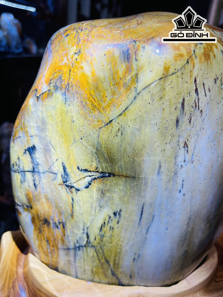 Tác Phẩm Gỗ Hóa Thạch Cao 39 Ngang 24 (cm) 15kg