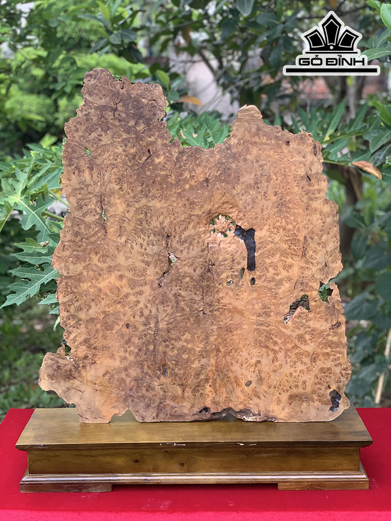 Tượng Phật Bà Quan Âm Gỗ Nu Kháo Cao 71 Ngang 65 Sâu 10 (cm)Loại Gỗ