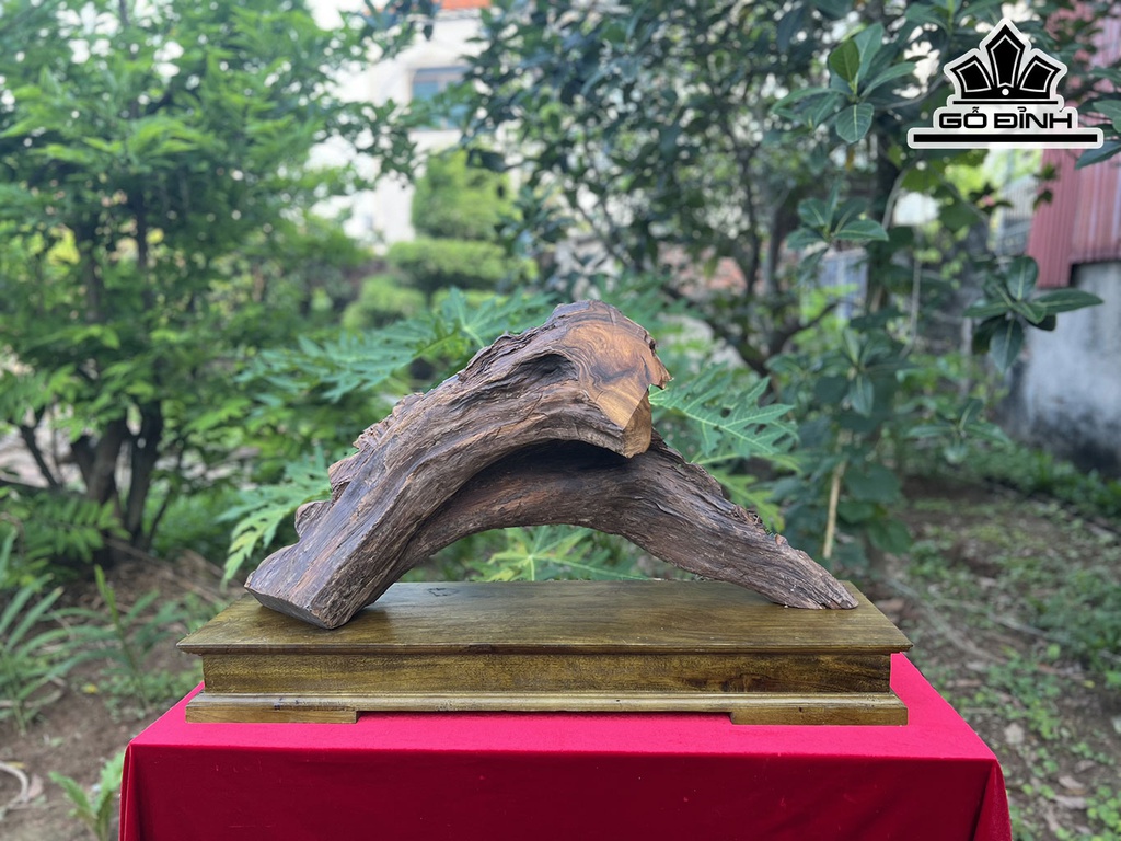 Tượng Phật Tổ Gỗ Bách Xanh Cao 39 Ngang 79 Sâu 23 (cm)