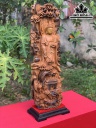 Tượng Phật Tổ Gỗ Bách Xanh Cao 82 Ngang 26 Sâu 14 (cm)