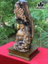 Tượng Thần Tài Gỗ Xá Xị Cao 62 Ngang 28 Sâu 27 (cm)