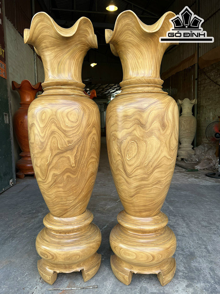 Lục Bình Gỗ Cẩm Vàng Cao 160 Đường Kính 45 (cm)