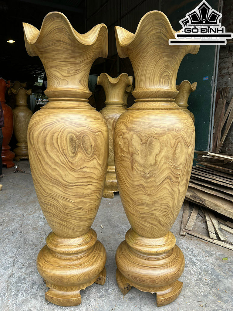 Lục Bình Gỗ Cẩm Vàng Cao 170 Đường Kính 50 (cm)