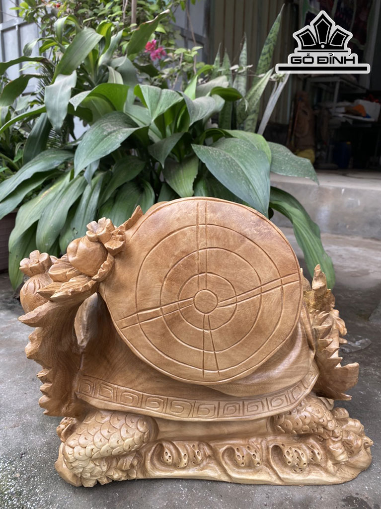 Tượng Di Lặc Gỗ Xá Xị Cao 36 Ngang 45 Sâu 32 (cm)