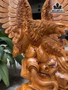Tượng Đại Bàng Gỗ Hương Cao 103 Ngang 66 Sâu 28 (cm)