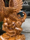 Tượng Đại Bàng Gỗ Hương Cao 103 Ngang 66 Sâu 28 (cm)